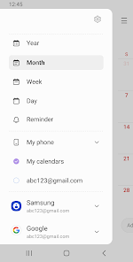 Samsung Calendar